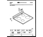 Frigidaire REGS38BKL0 cooktop parts diagram