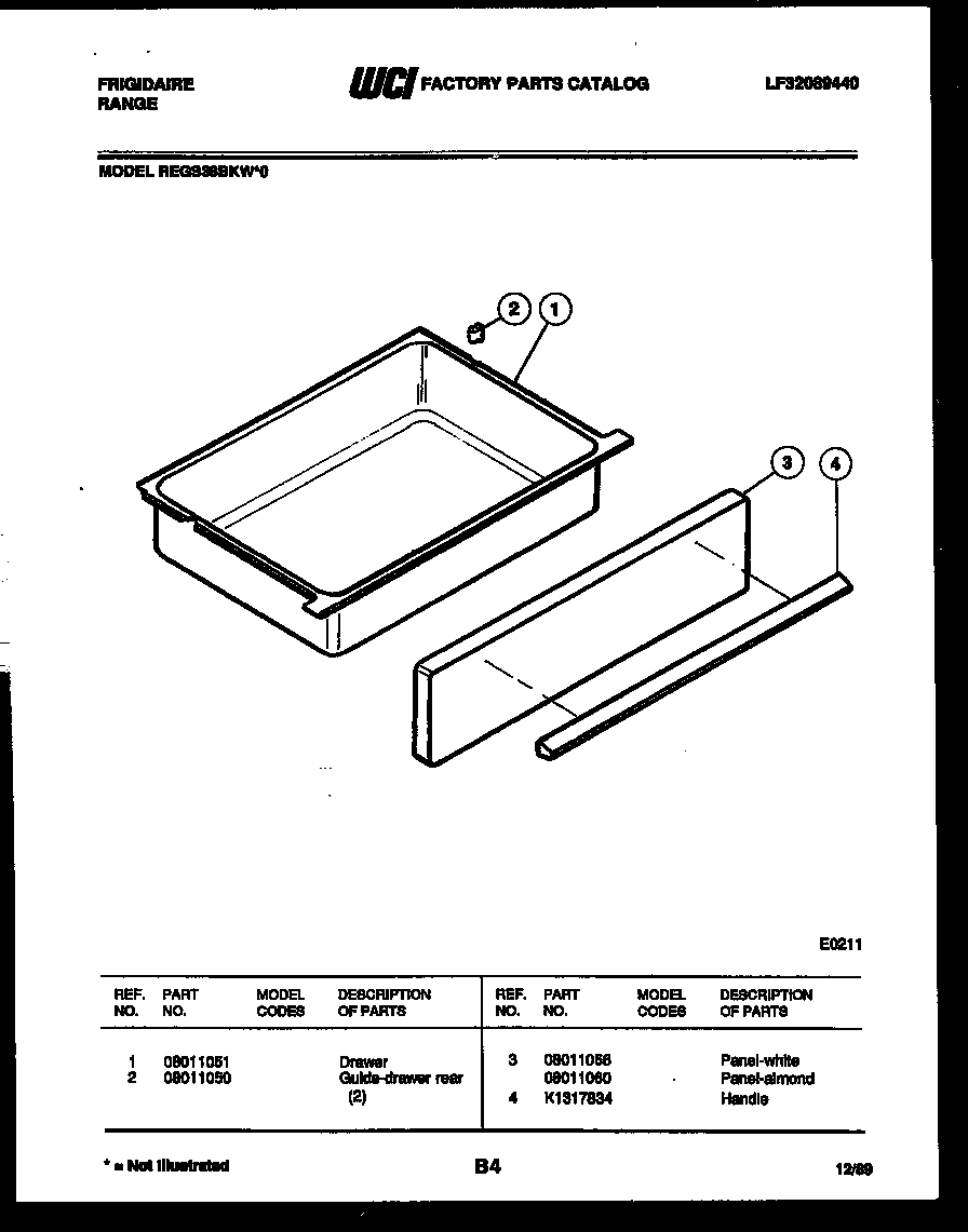 DRAWER PARTS