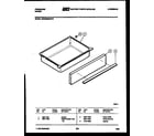 Frigidaire REGS38BKL0 drawer parts diagram