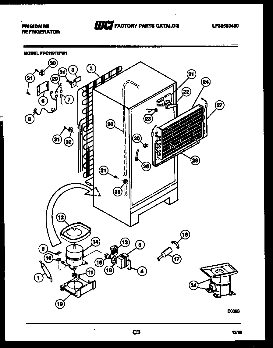 System and automatic defrost parts
