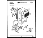 Frigidaire FPI14TLH0 system and automatic defrost parts diagram
