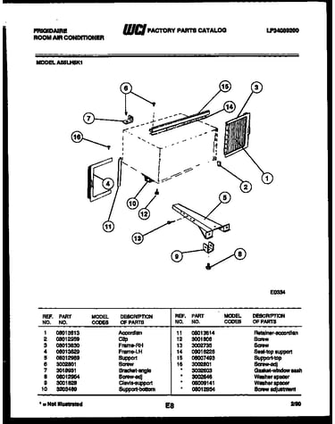 Window mounting parts