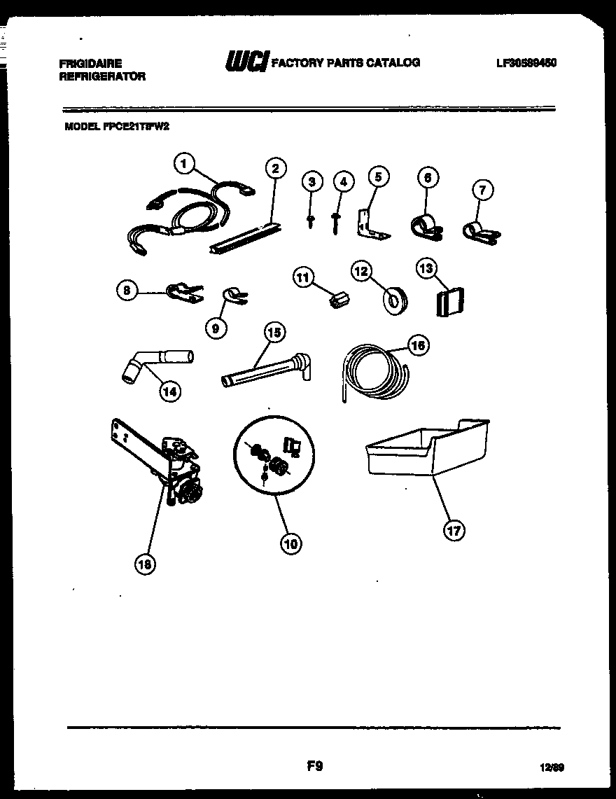 Ice maker installation parts