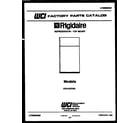 Frigidaire FPD18TFW2 cover page diagram