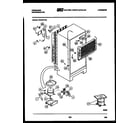 Frigidaire FPD18TFA2 system and automatic defrost parts diagram