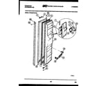 Frigidaire FPCE24VWLF0 freezer door parts diagram