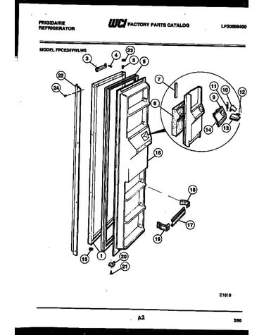 Freezer door parts