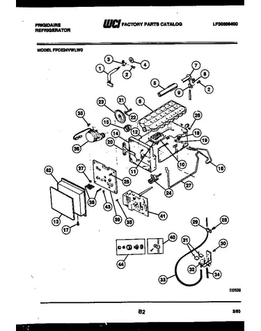 Ice maker and installation parts