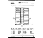 Frigidaire FCDWF135E1 shelves and supports diagram
