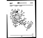 Frigidaire DESFL1 cabinet and component parts diagram