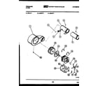 Frigidaire DEILW1 motor and blower parts diagram