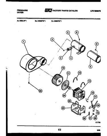 Motor and blower parts