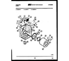 Frigidaire DECIFL1 cabinet and component parts diagram