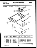 Cooktop and broiler parts