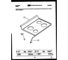 Frigidaire REG38BLW1 cooktop parts diagram