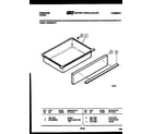 Frigidaire REG38BLW1 drawer parts diagram