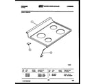 Frigidaire R30BCW4 cooktop parts diagram