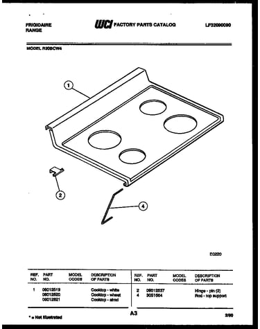 Cooktop parts