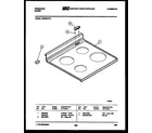 Frigidaire RS34BFW2 cooktop parts diagram
