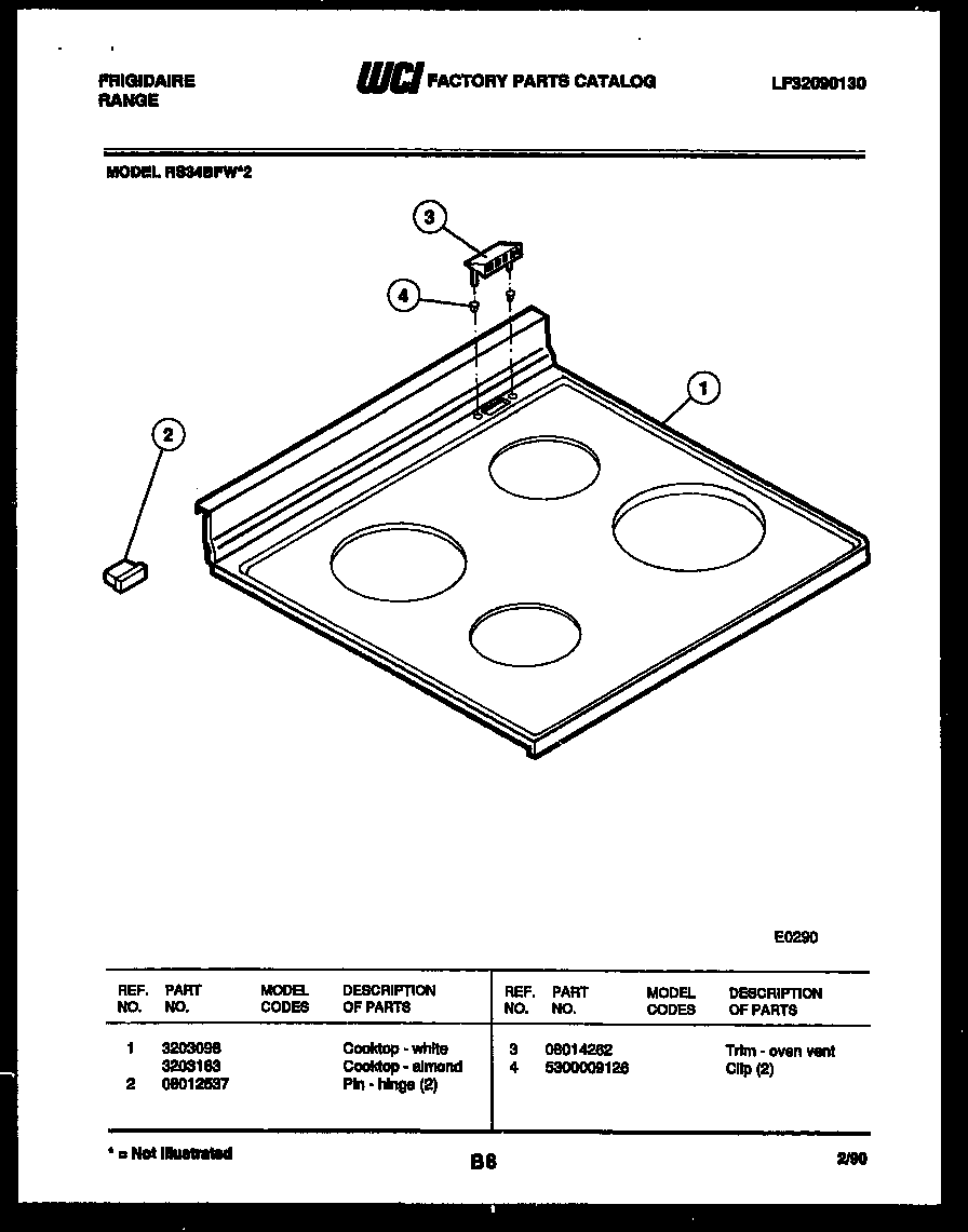 Cooktop parts