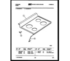 Frigidaire RGC32BAW4 cooktop parts diagram