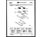 Frigidaire RGC32BAW4 broiler parts diagram