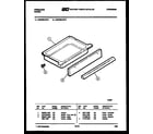 Frigidaire REG36CAW6 drawer parts diagram