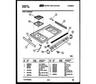 Frigidaire GPM638BDW9 cooktop parts diagram