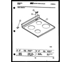 Frigidaire RS33BFL2 cooktop parts diagram