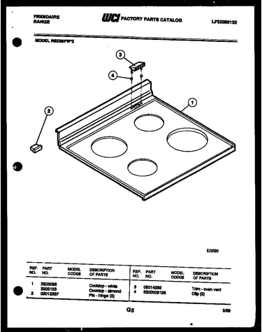 Cooktop parts