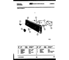Frigidaire DW1050LW1 console and control parts diagram