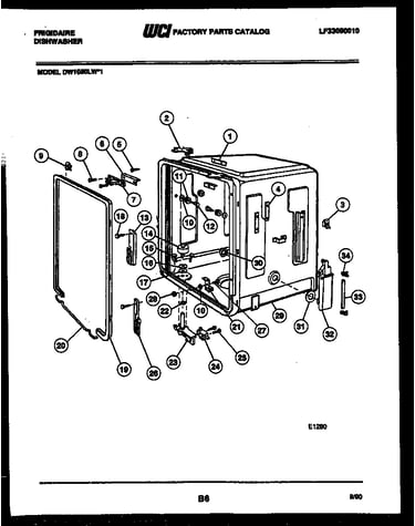 Tub and frame parts