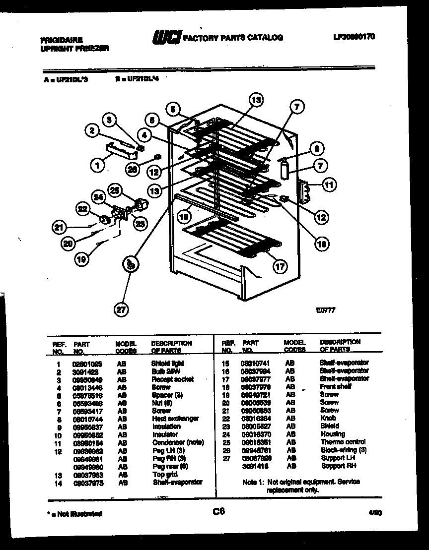 Shelf parts