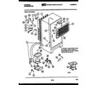 White-Westinghouse GTN155AH2 system and automatic defrost parts diagram