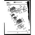 Kelvinator GTN217AH4 shelves and supports diagram