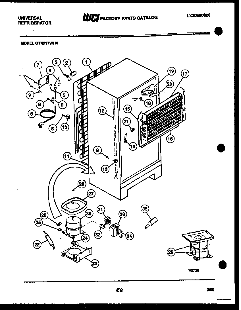 System and automatic defrost parts
