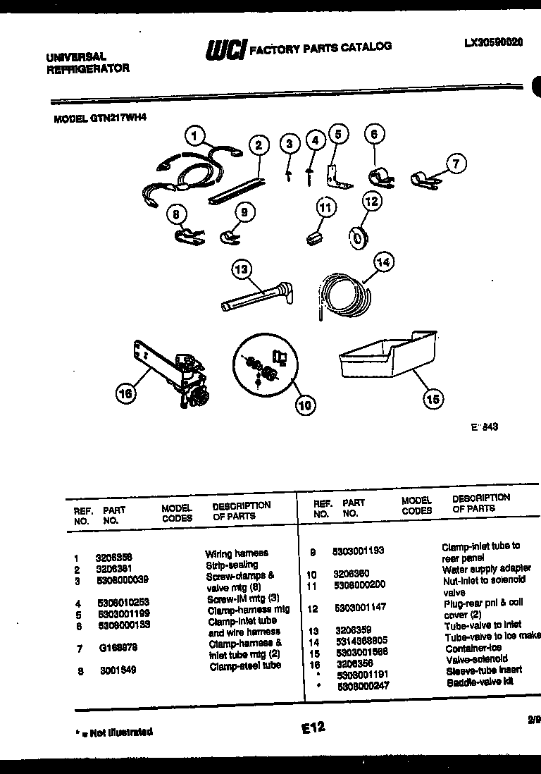 Ice maker installation parts