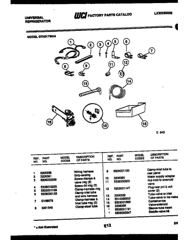 Ice maker installation parts