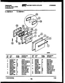 Lower oven door parts