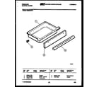 Frigidaire RG35CAW4 drawer parts diagram
