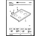 Frigidaire RA30BEL3 cooktop parts diagram