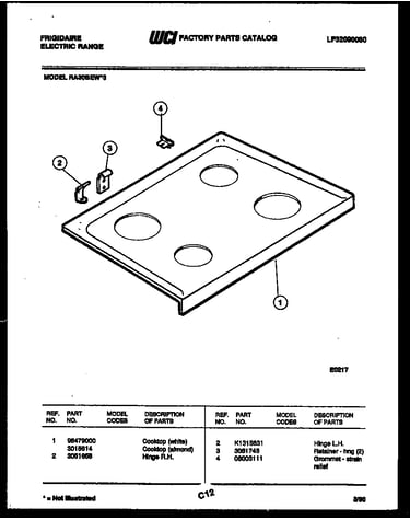 Cooktop parts