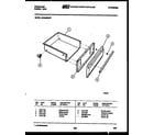 Frigidaire GPG34BNL1 drawer parts diagram
