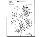 Frigidaire GPG34BNW1 burner, manifold and gas control diagram