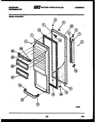 Refrigerator door parts