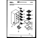 Frigidaire FPD19VFH1 shelves and supports diagram