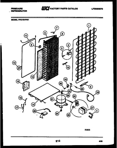 System and automatic defrost parts