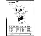 Frigidaire A06LE2N1 cabinet parts diagram