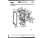 Frigidaire DW1085KW2 tub and frame parts diagram
