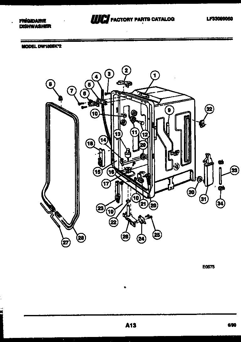 Tub and frame parts